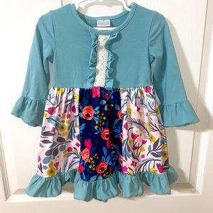 Mint Floral Boutique Dress